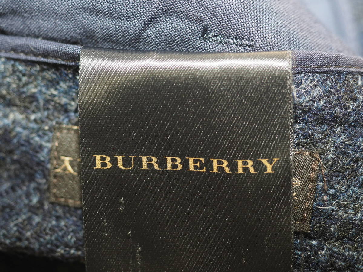BURBERRY PRORSUM Burberry p low Sam 05AW проверка твид шорты 38 темно-синий Italy производства 