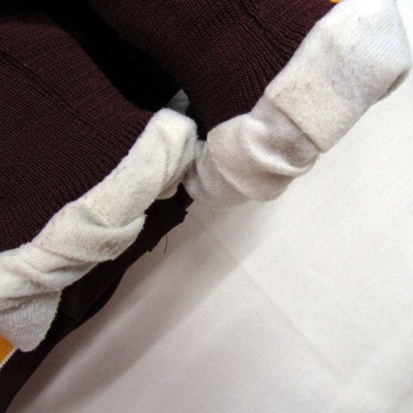 サイズ L USA製 スタジャン ナイロン ジャケット ブルゾン スナップボタン 胸元ロゴワッペン 裏地付き バーガンディ 古着 2JA2994_画像7
