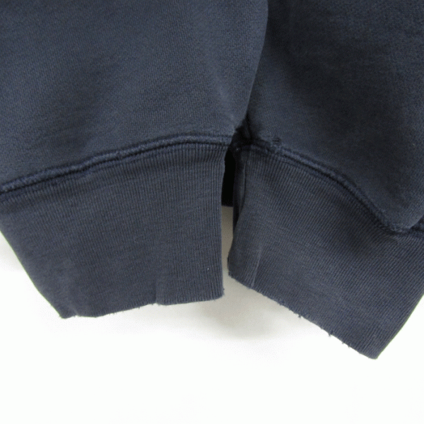 ビッグサイズ XL USA制 アバクロンビー&フィッチ Abercrombie&Fitch ロゴ スウェット トレーナー 里地ボア ブラック 古著 2F0985