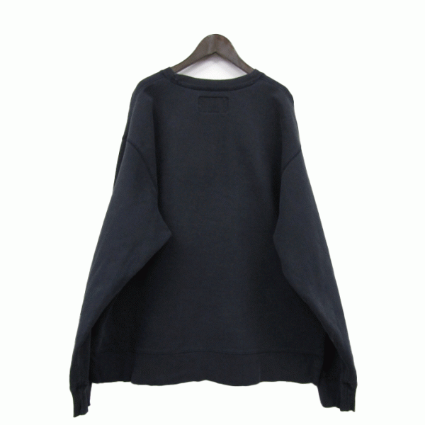 ビッグサイズ XL USA制 アバクロンビー&フィッチ Abercrombie&Fitch ロゴ スウェット トレーナー 里地ボア ブラック 古著 2F0985