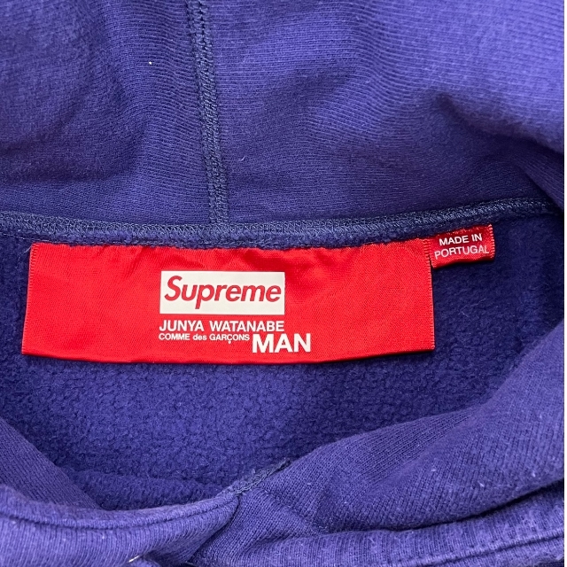 SUPREME シュプリーム JUNYA WATANABE COMME des GARCONS MAN コラボ フード スウェット パーカー パープル レッド [Lサイズ]_画像4