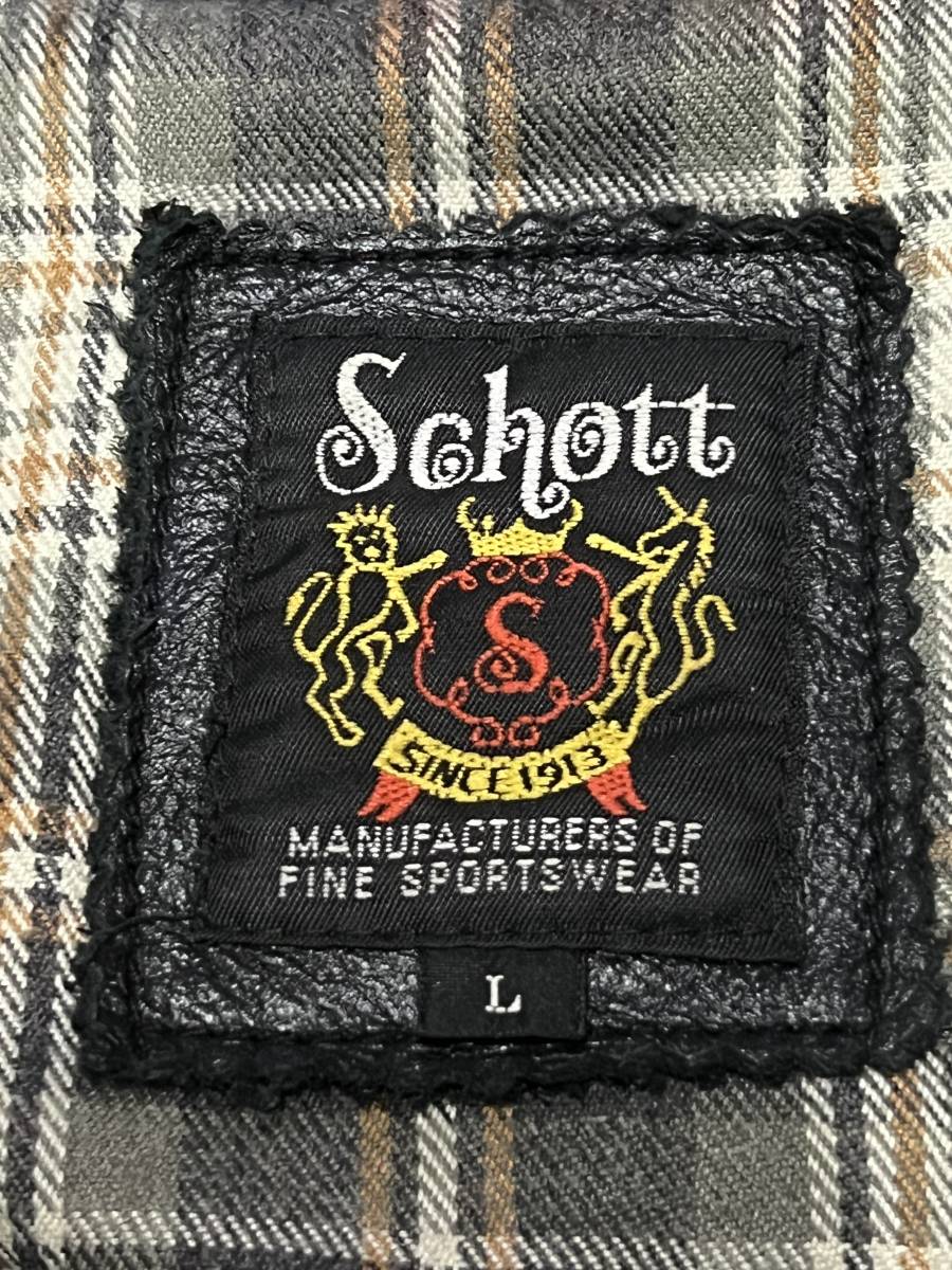 最終価格! 長渕剛着用同一モデル schott ショット クラシックレーサー
