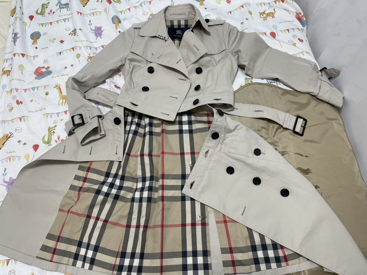 激レア17万 2WAY 春物新品級超美品高年式アイボリー38 36 S M BURBERRY