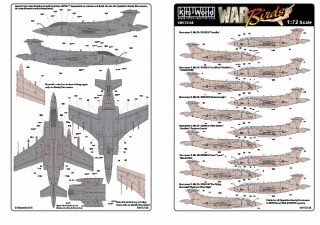 キッツワールド KW172135 1/72 イギリス空軍 バッカニアS2B 湾岸戦争_画像2