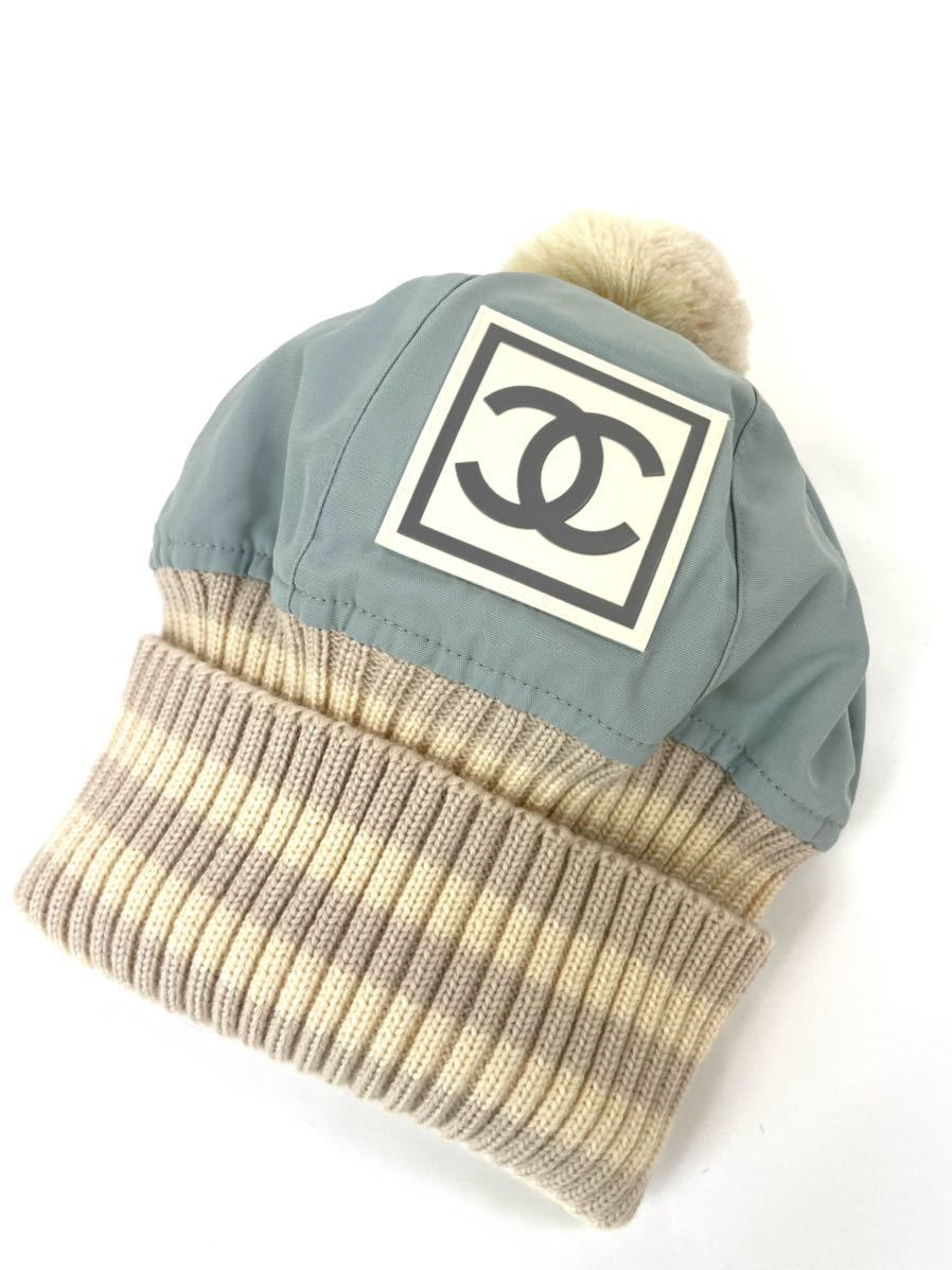 ☆未使用☆シャネル CHANEL ココマーク 帽子 ニット Mサイズ スポーツ