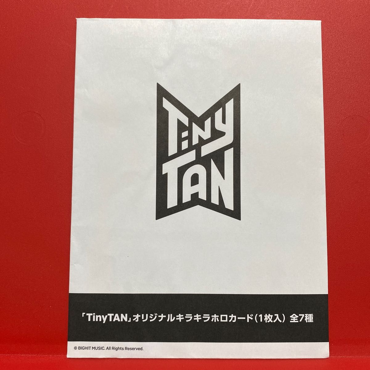 BTS Tinytan オリジナルキラキラホロカード Jimin
