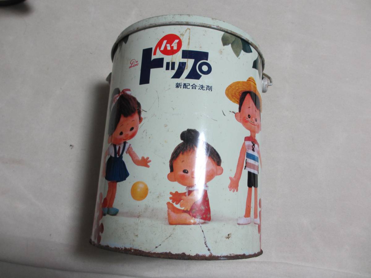 ライオン　ハイトップ洗剤の空き缶used昭和レトロ_画像7