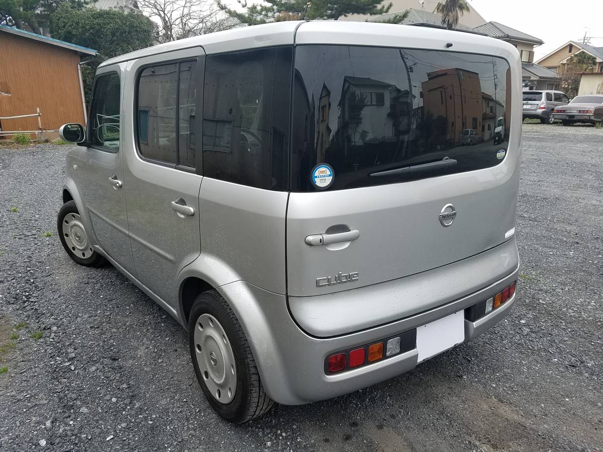1 jpy start! inspection 2 year attaching Nissan Cube mileage 36,000. key free timing belt chain H29 year dealer inspection history outright sales 