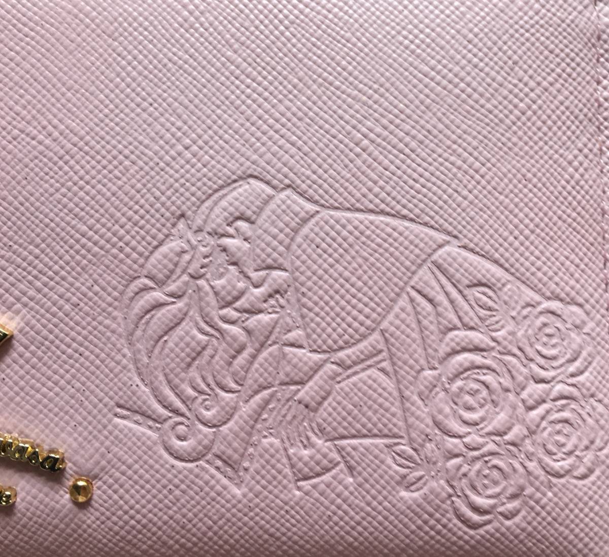 新品★サマンサタバサPC&ディズニー　眠れる森の美女 オーロラ姫 型押長財布★ピンク　ラッピング