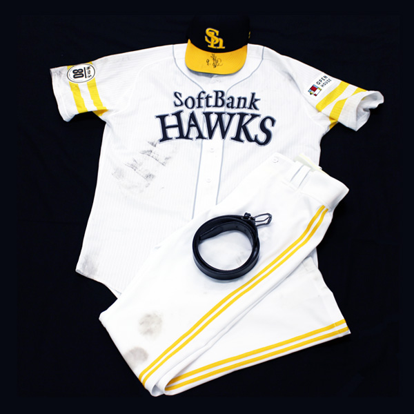 [ благотворительность ] Fukuoka SoftBank Hawks маленький . гарантия ... "надеты" форма полный комплект 