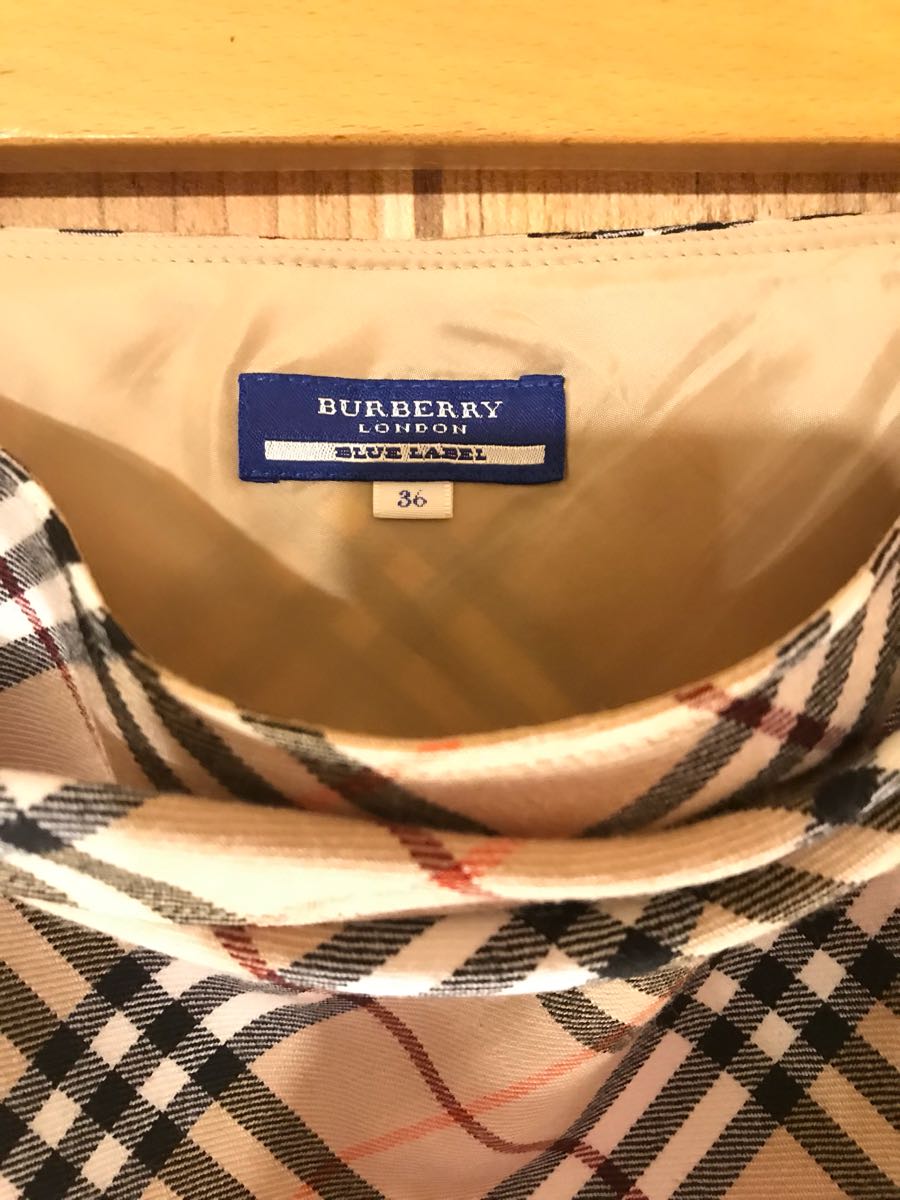 Burberry Blue label バーバリー ブルー レーベル スカート チェック 36_画像3