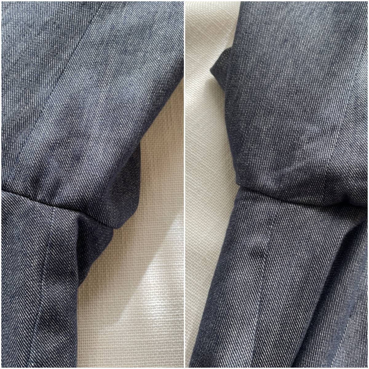 美品> LARDINI ラルディーニ ダブルブレスト デニム ジャケット 美品> LARDINI ラルディーニ ダブルブレスト デニム ジャケット