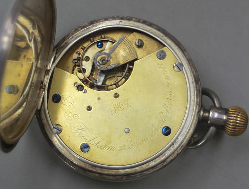アンティーク 英国 1895年 ヴィクトリア朝 時計師 G.E.Frodsham作 イギリス製 銀無垢 懐中時計 明治28年_画像9