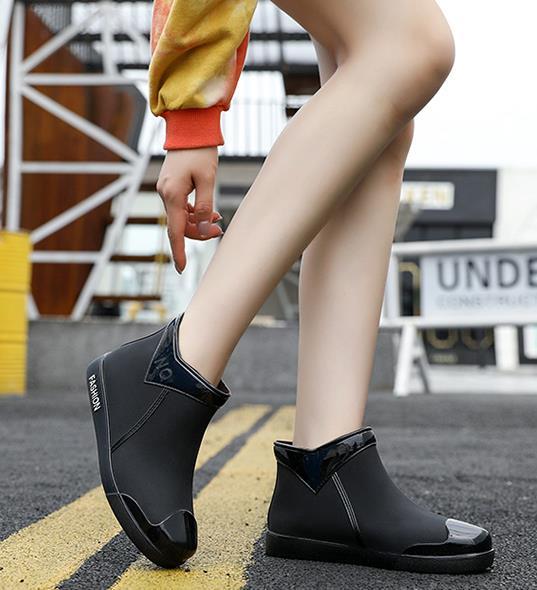  Schott height rain boots rain shoes lady's waterproof . slide outdoor work shoes rain. day x113