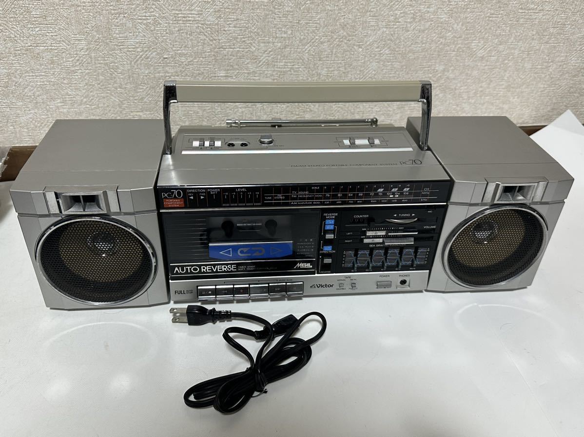 AIWA 昭和レトロ ラジオ カセットレコーダー 通電確認済み 訳あり