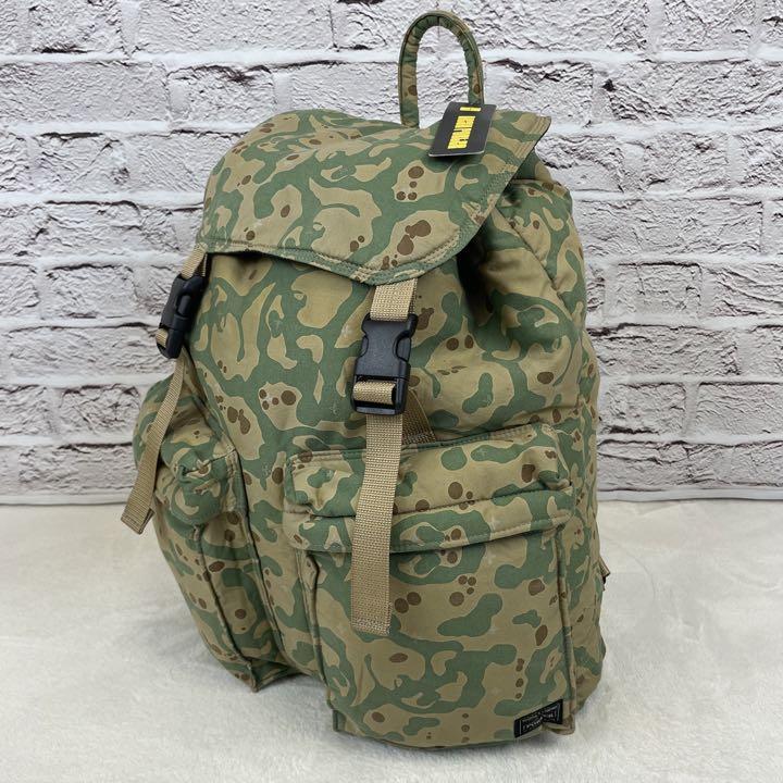 日本製・綿100% ヘッドポーター HEAD PORTER カモフラ リュック バック