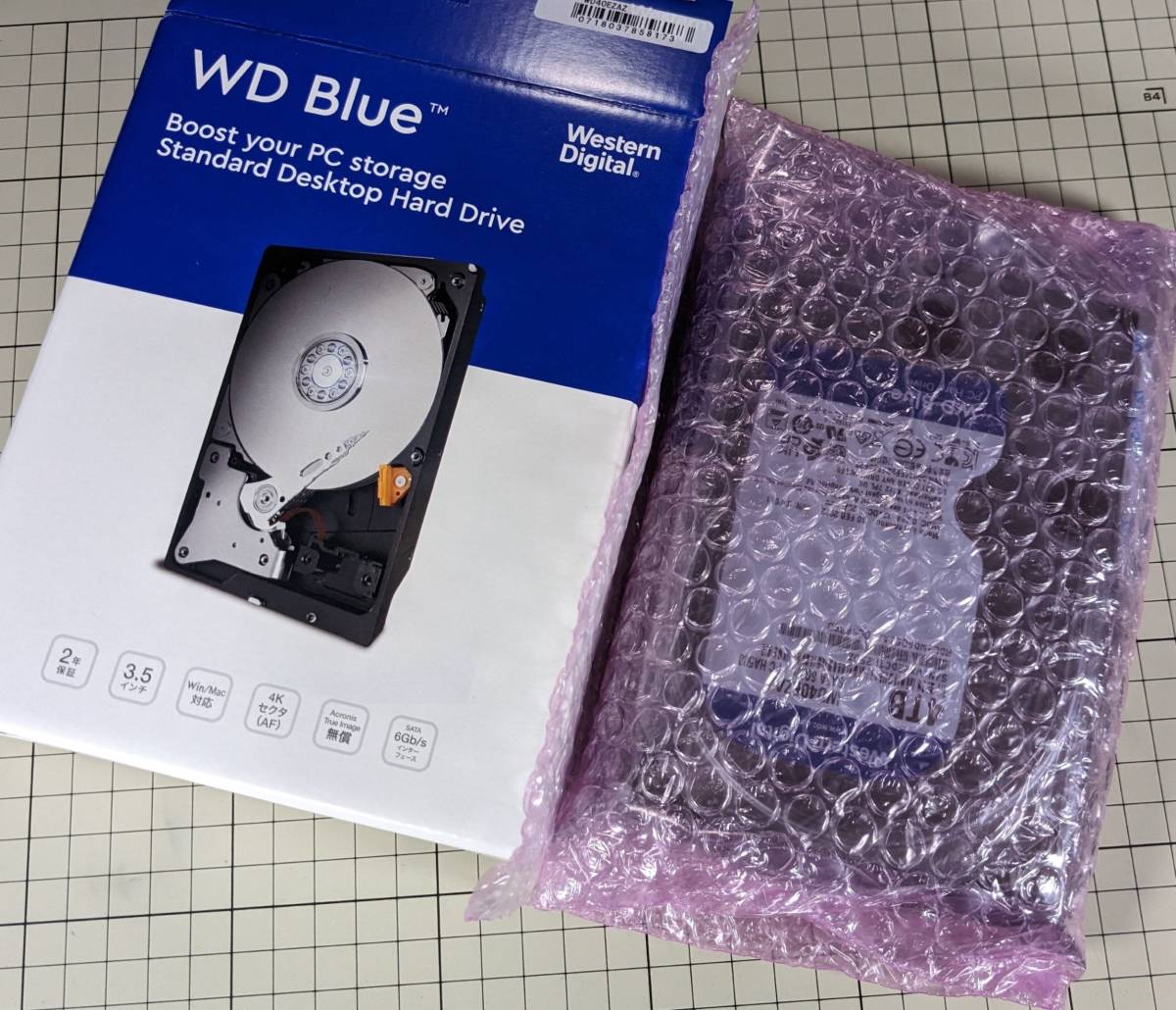 4TB HDD / WD40EZAZ / WD Blue SMR 3 5inch / Western Digital 4TB HDD / WD40EZAZ / WD Blue SMR 3 5inch / Western Digital
