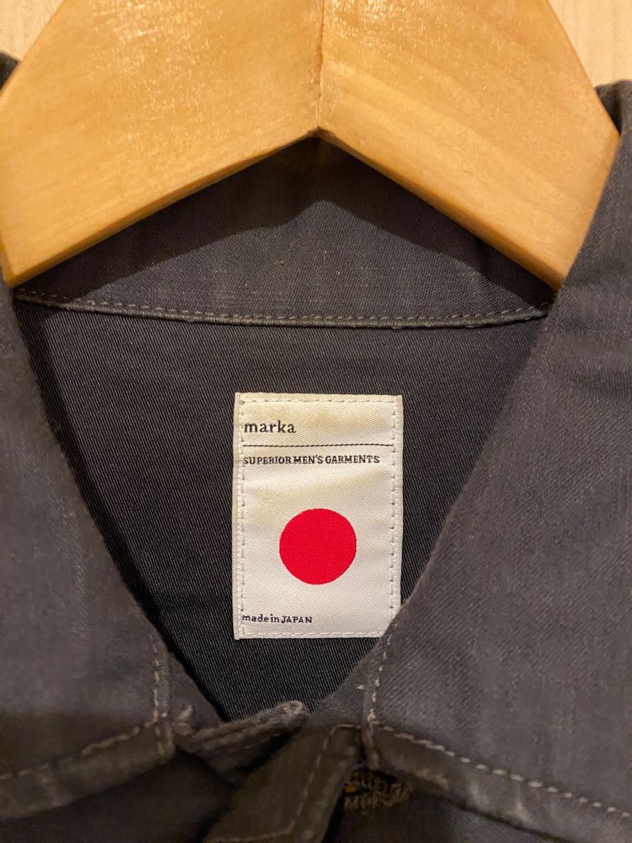marka ミリタリーシャツ ジョンレノン 長袖シャツ ミリタリーワッペン