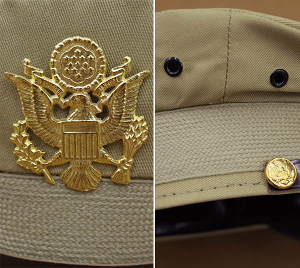 米軍タイプ制帽カーキ7・1/4§lovev§cp§WW2航空隊キャップ_画像3