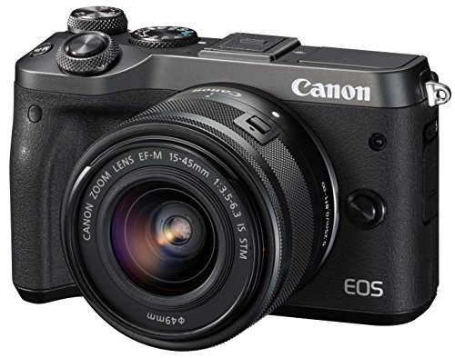 Canon ミラーレス一眼カメラ EOS M6 レンズキット(ブラック) EF-M15-45mm F3.5-6.3 IS STM