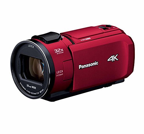 パナソニック 4K ビデオカメラ VZX1M 64GB あとから補正 レッド HC-VZX1M-R(中古 未使用品)
