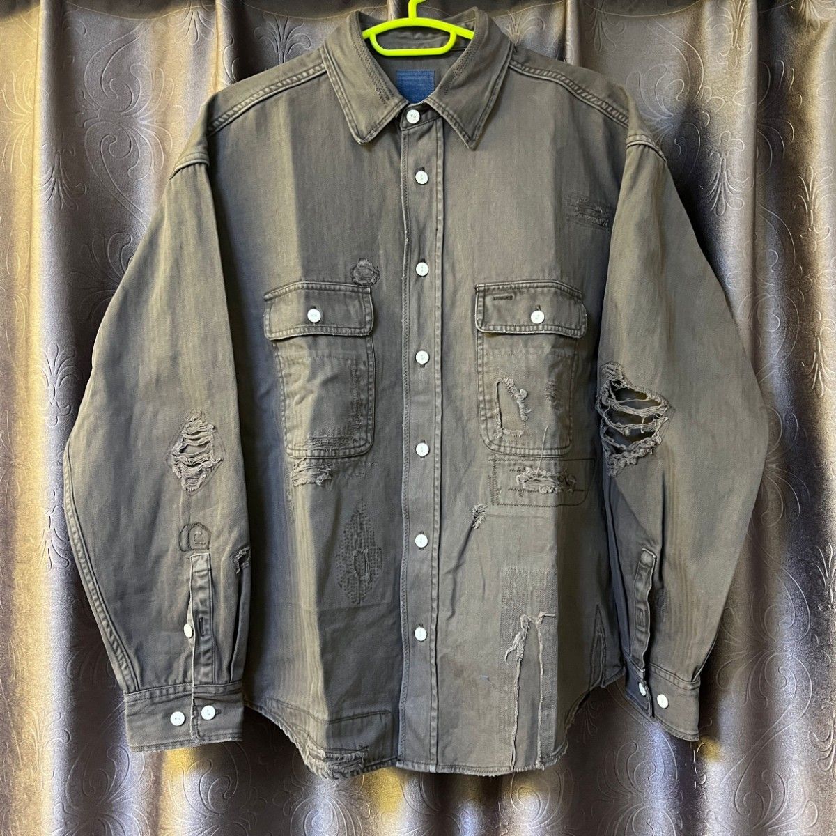 VISVIM I.C.T. LUMBER L/S CRASH SHIRT