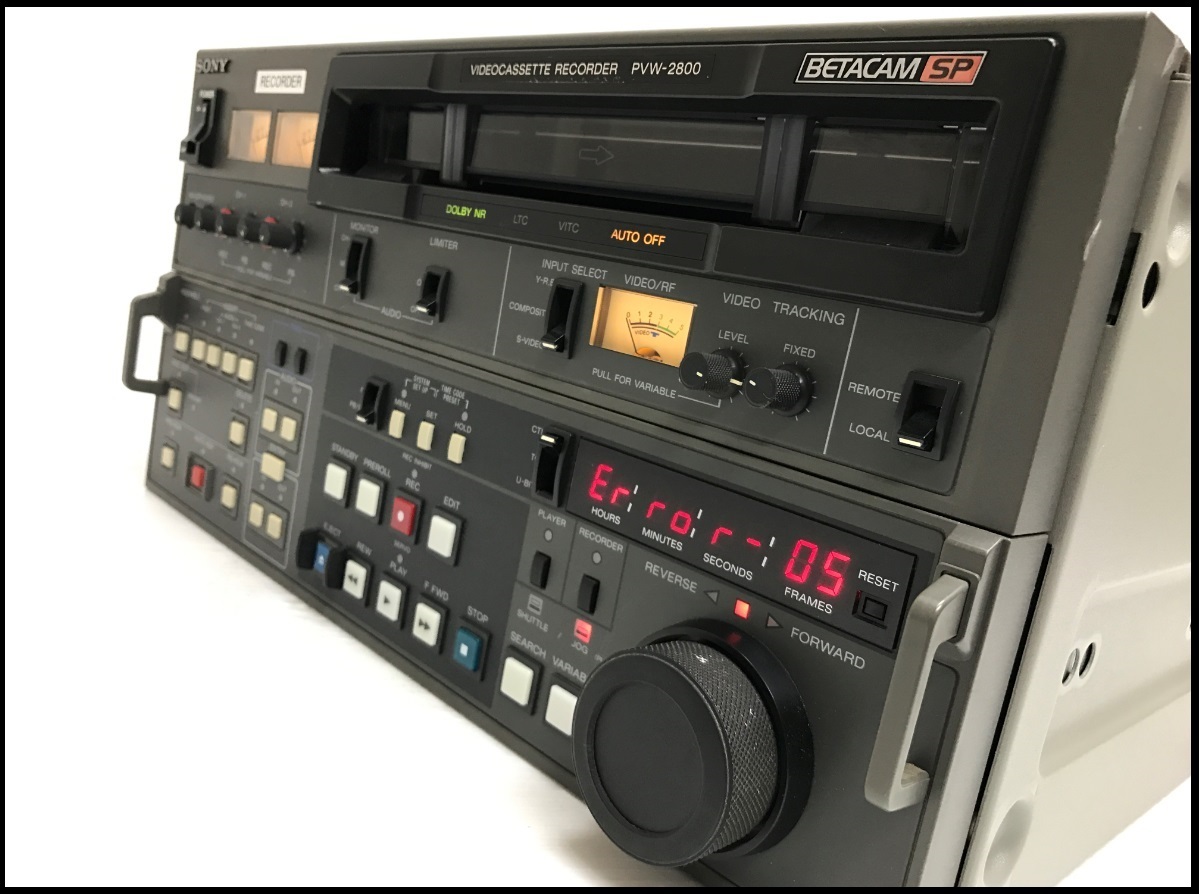 SONY / ソニー PVW-2800ベータカムSPプレーヤー ( ジャンク ) エラー 05 (稀少) (業務用) ご覧頂きありがとうございますの画像1