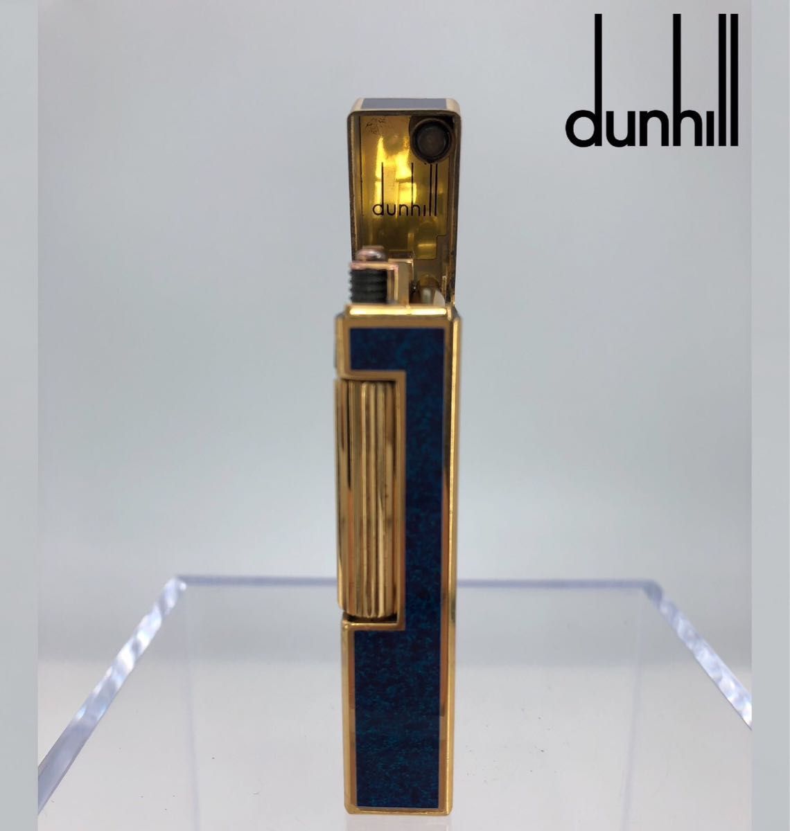 dunhill ダンヒル ローラー ガスライター ライター ラメ ブルー