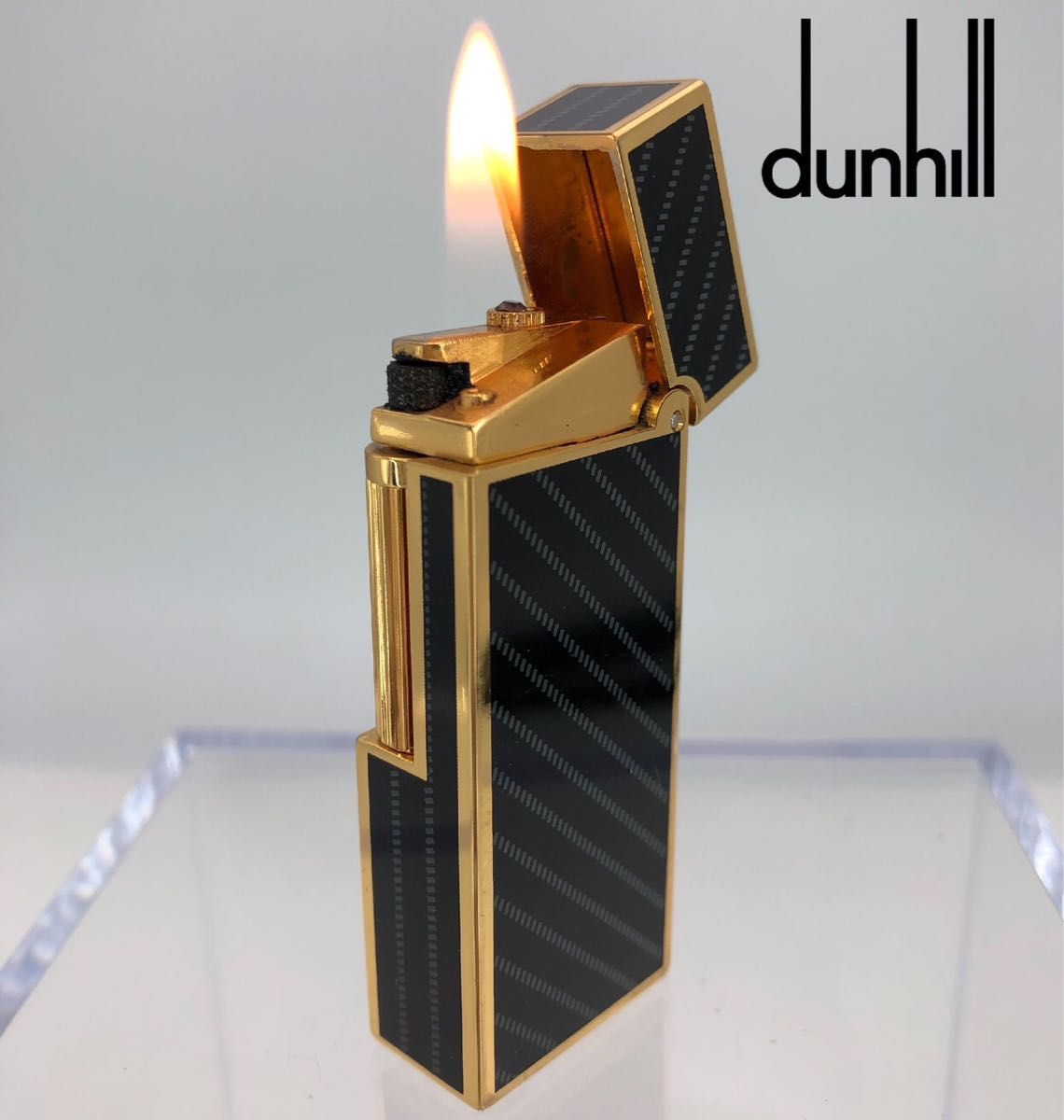 dunhill ダンヒル GDカラー ローラー式 ガスライター ブラック