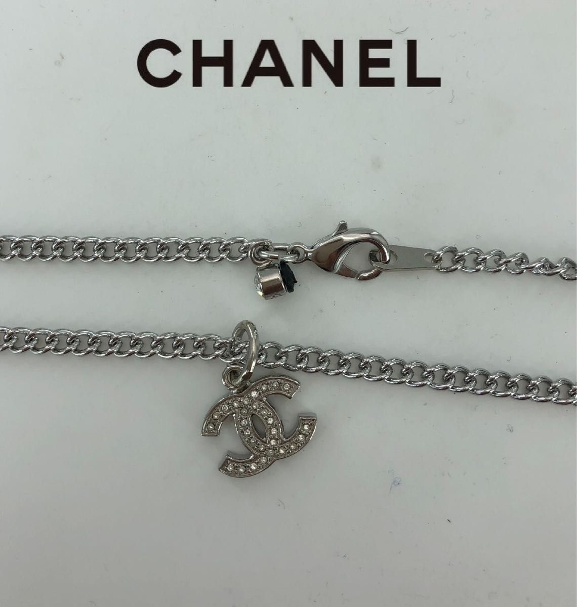 CHANEL シャネル ココマークラインストーン ネックレストップ CHANEL シャネル ココマークラインストーン ネックレストップ
