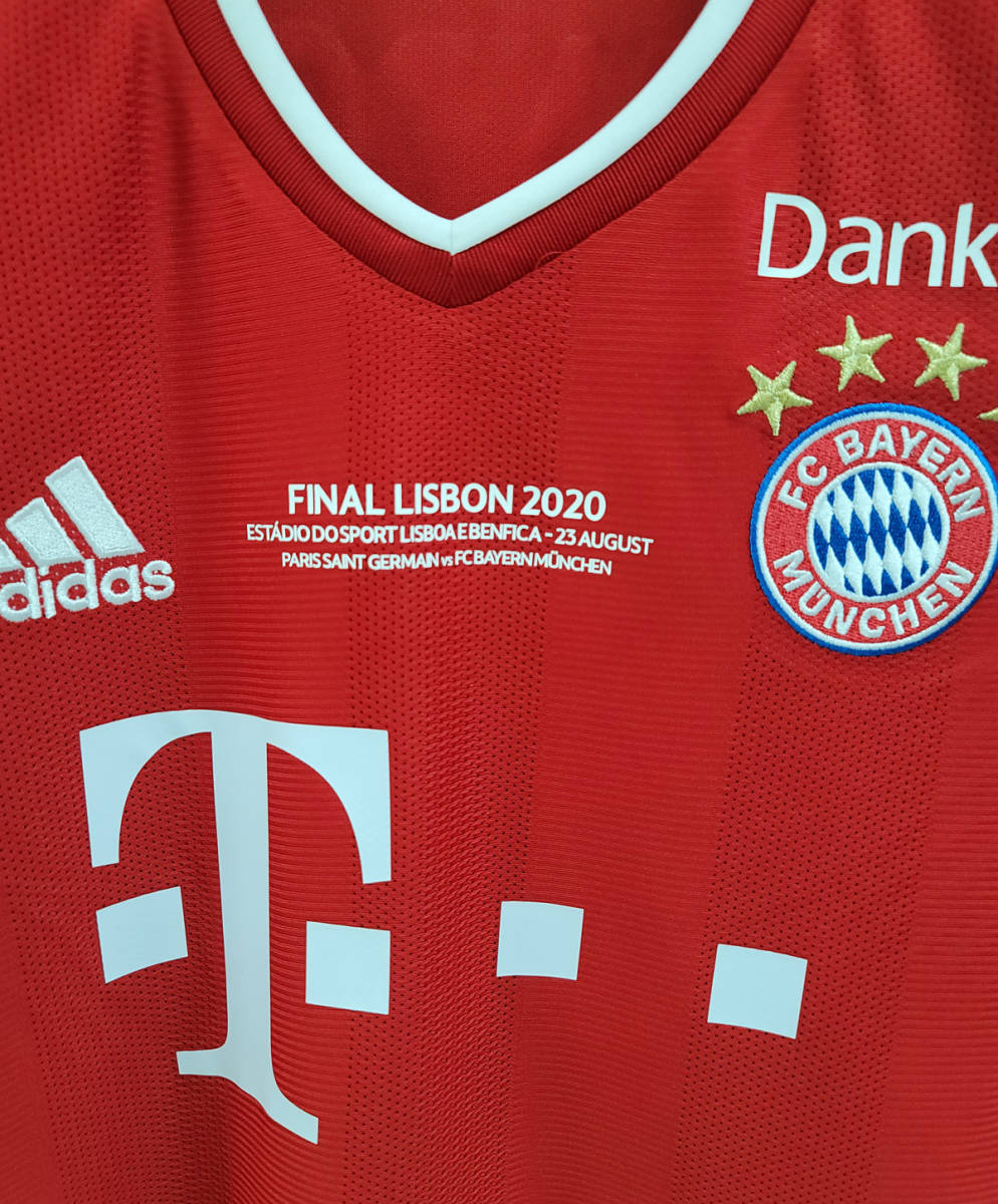 20-21 バイエルン・ミュンヘン Bayern Munich (H)#25 ミュラー Muller 半袖 Adidas正規 2020 UEFA  CL決勝戦仕様 O・XO(サイズ選択可)