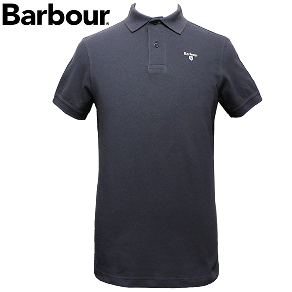 バブアー Barbour ポロシャツ メンズ 半袖 鹿の子 サイズXXL NAVY MML0358 NY91 新品