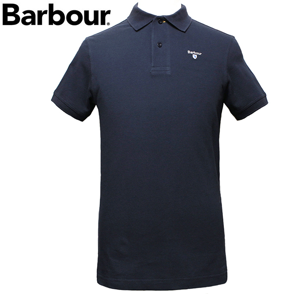 バブアー Barbour ポロシャツ メンズ 半袖 鹿の子 サイズXXL NEW NAVY MML0358 NY31 新品