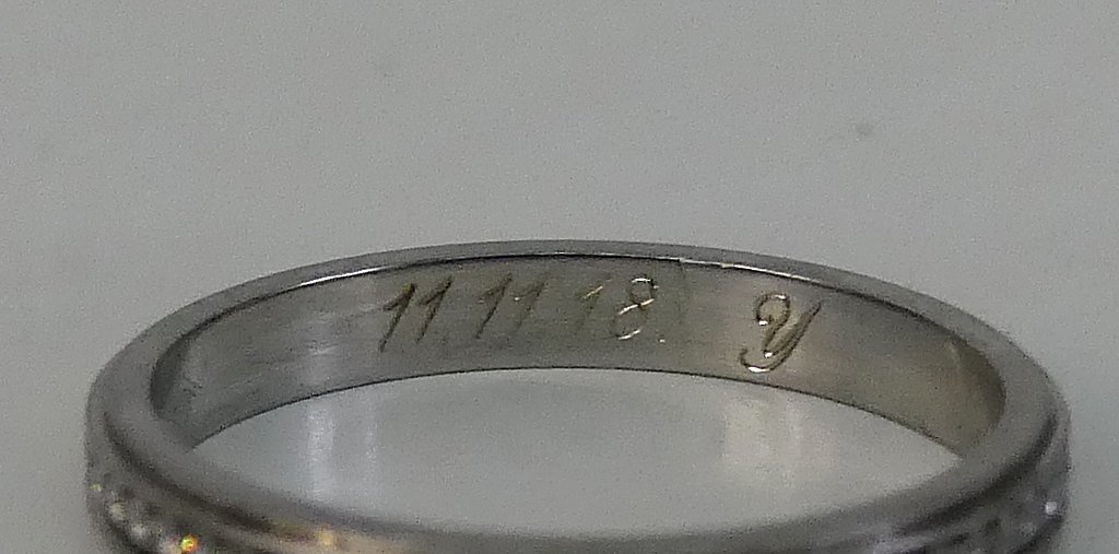 ☆Cartier カルティエ Pt950 ダイヤ0.15ct ダムールウェディングリング 48 8号 used☆_画像5