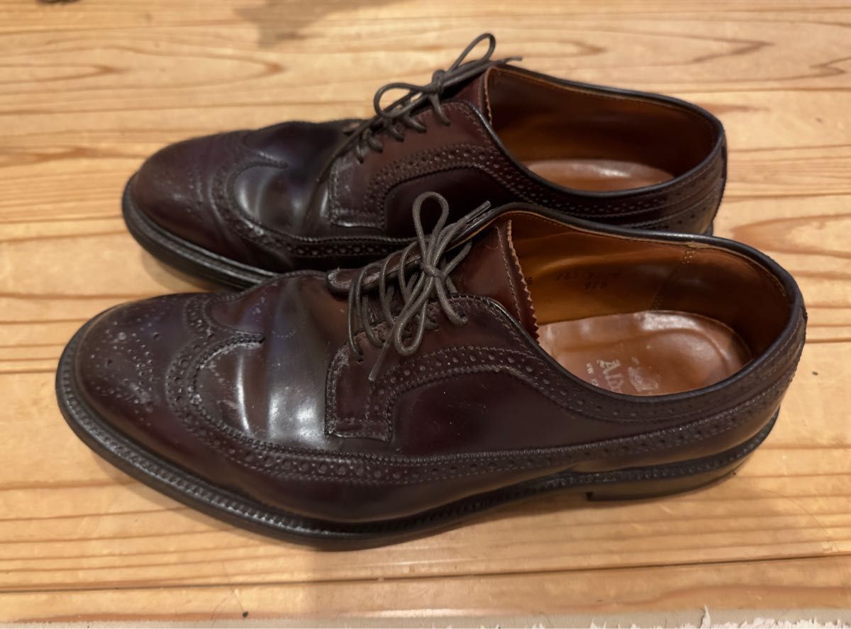 今月で出品 終了Alden Dark Burgundy Cordovan Wing tip 975 size10.5