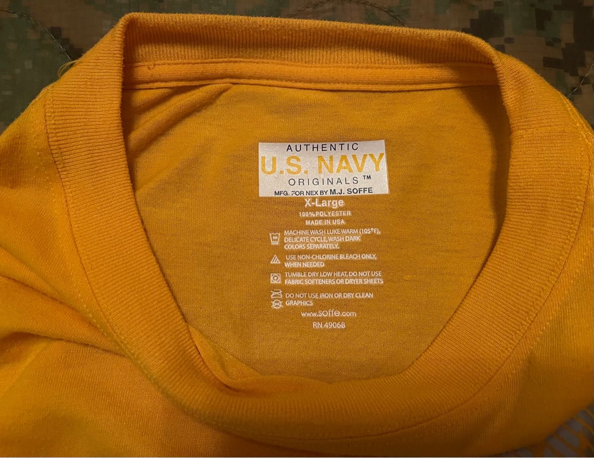 美品実物 US NAVY NWU パンツ+US NAVY トレーニング TシャツMADE IN USA size 31〜35 2点