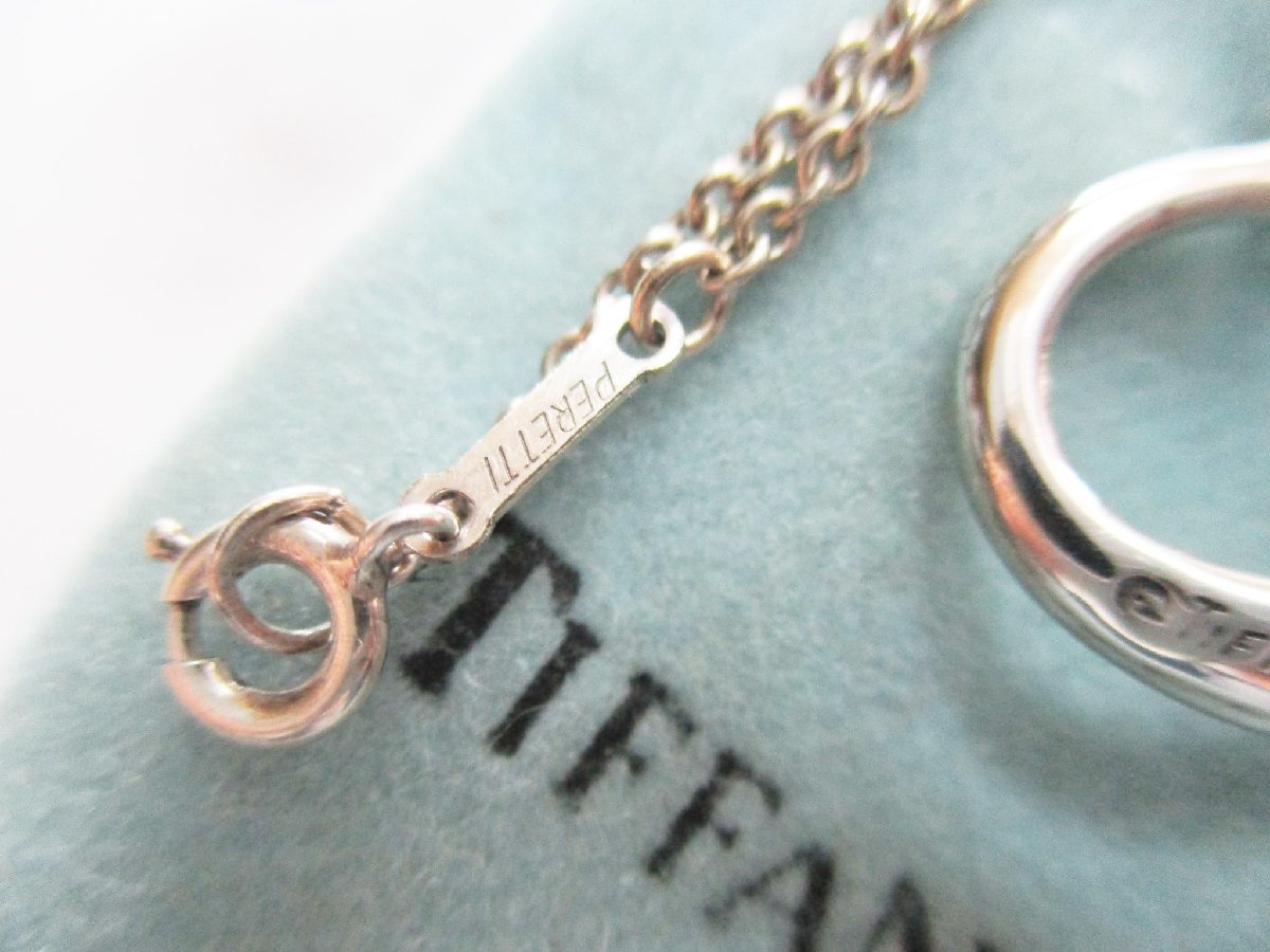 ★とちぎ屋！【ＴＩＦＦＡＮＹ】ティファニー エルサ・ベレッティ オープンハートネックレス ＳＩＬＶＥＲ！幅約２２ｍｍ★_画像3