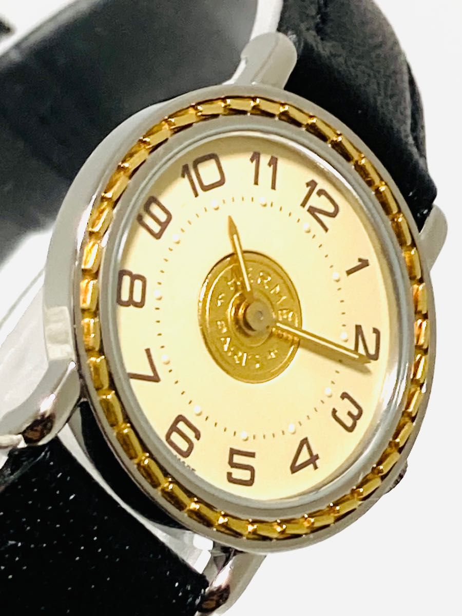 【付属品完備】 HERMES エルメスセリエ　純正ベルト付き　レディース腕時計