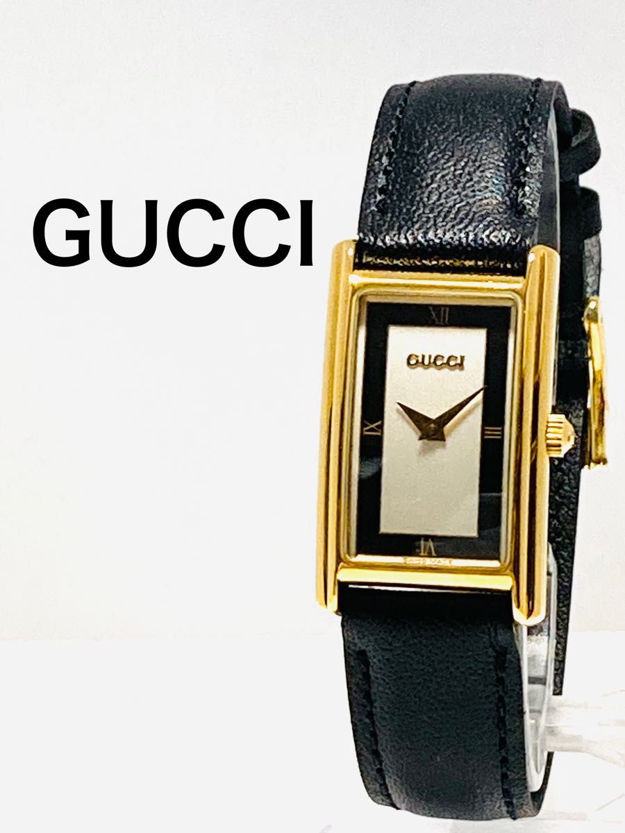 美品！　GUCCI グッチ　電池&ベルト新品　レディース腕時計