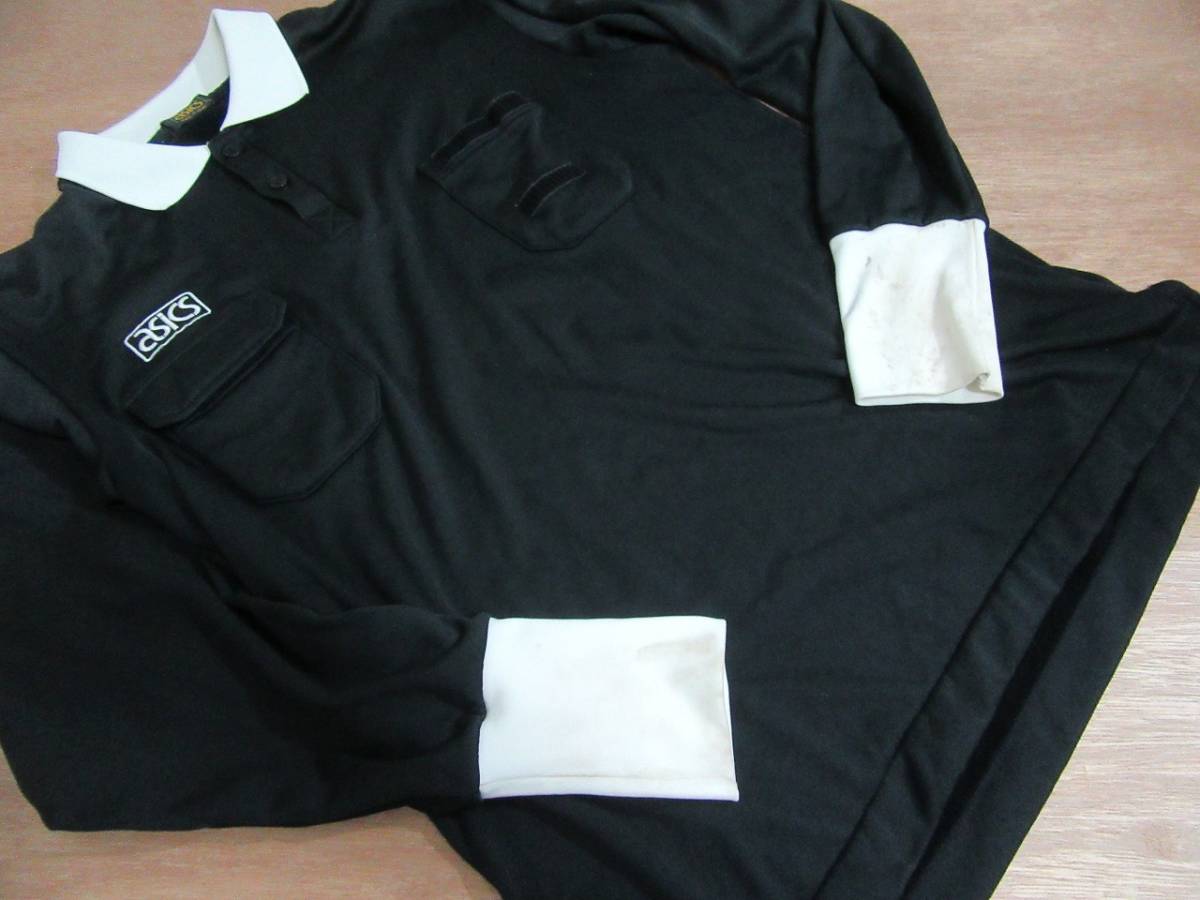 f8345n アシックス asics レフェリー シャツ 長袖 サッカー フットサル 審判