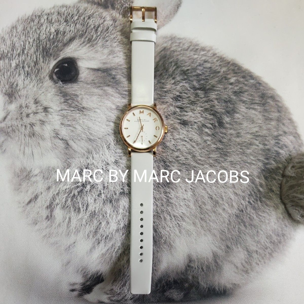 MARC BY MARC JACOBS  マークバイマークジェイコブス 腕時計 ホワイト ピンクゴールド ベイカー MBM1283