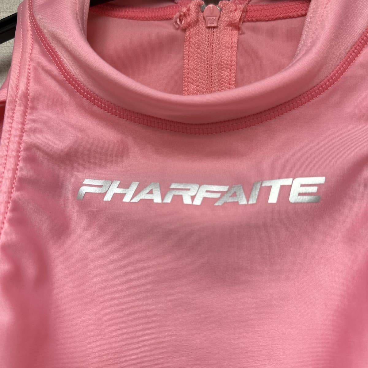 PHARFAITE パルフェット 競泳水着 ハイネックバインダー　フルバック ピンク Sサイズ_画像2