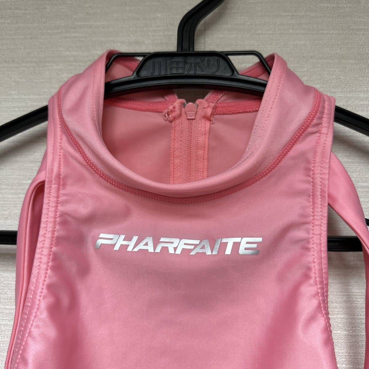 PHARFAITE パルフェット 競泳水着 ハイネックバインダー　フルバック ピンク Sサイズ_画像3