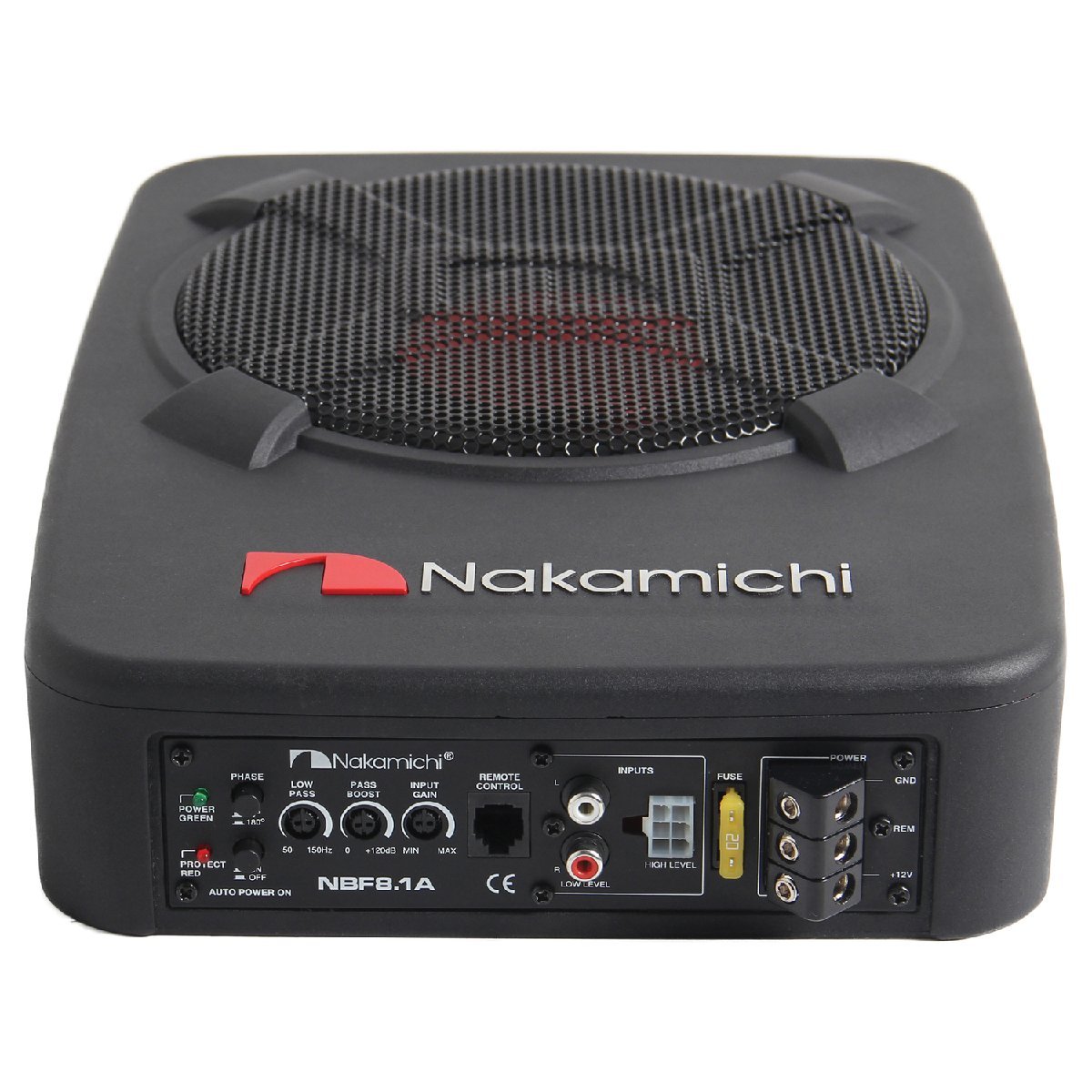 ■USA Audio■ナカミチNakamichi NBF8.1A ●20cm (8インチ）●アルミ材質ウーハー ●Max.1500W ●アンプ内蔵●超薄型●保証付●税込_画像3