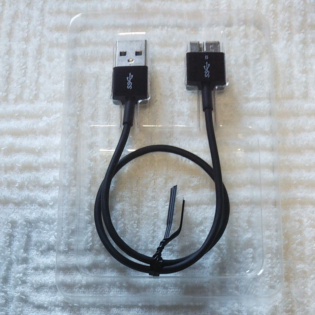 サンワサプライ USB3.0対応マイクロケーブル (A-MicroB) 0.3m 超ごく細