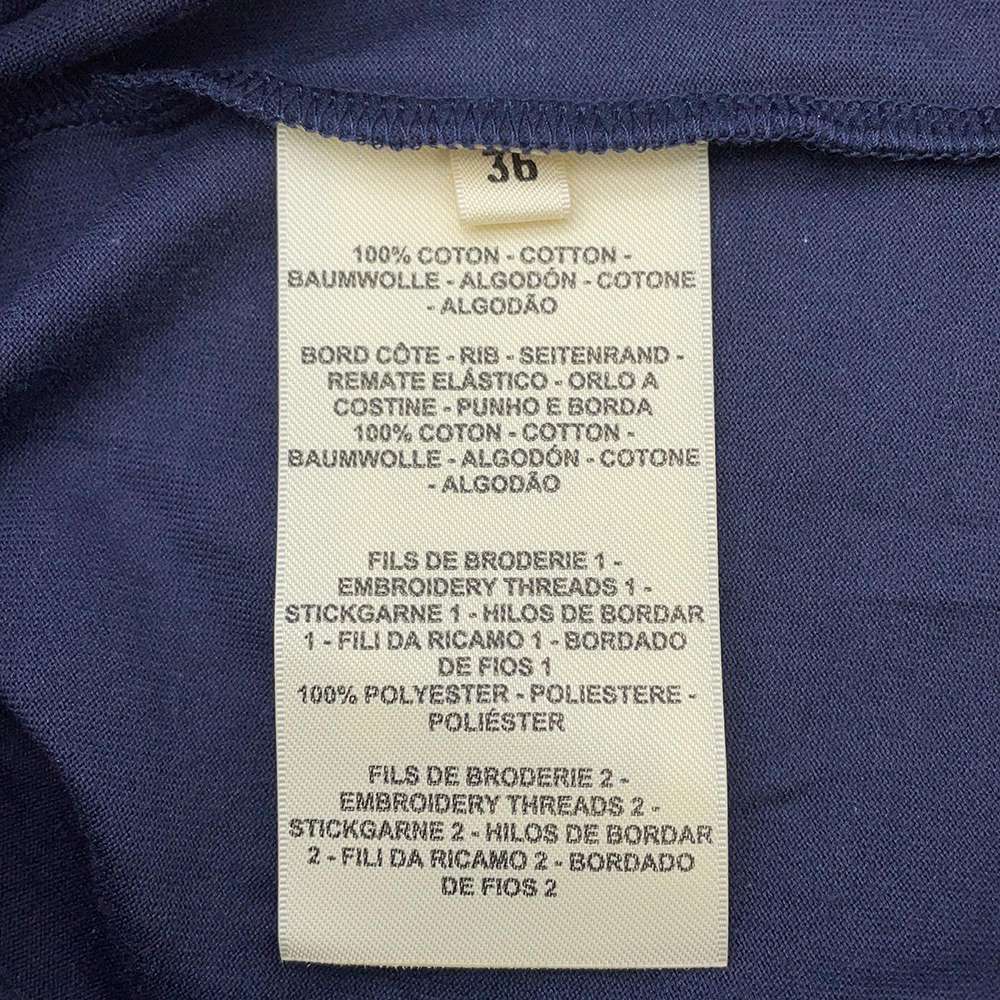 エルメス Tシャツ モザイク刺繍入りポケット コットン レディース