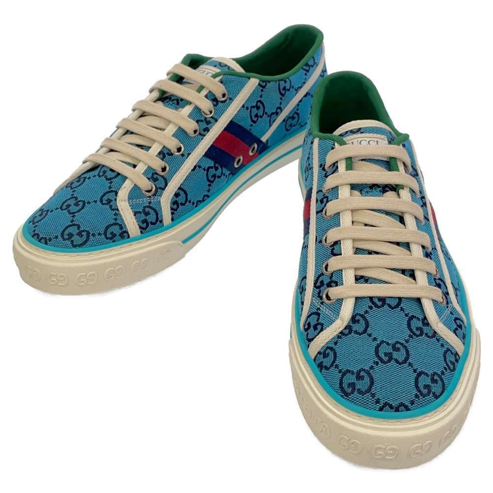グッチ スニーカー TENNIS 1977 キャンバス メンズサイズ8 GUCCI 靴