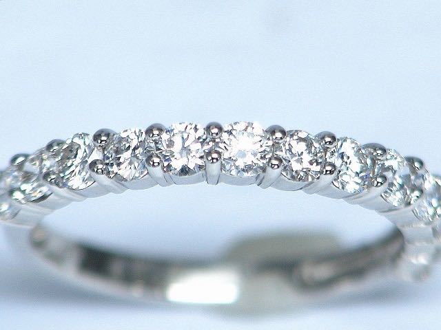 1.00ct 天然ダイヤモンド ハート&キューピッド PT900 エタニティ