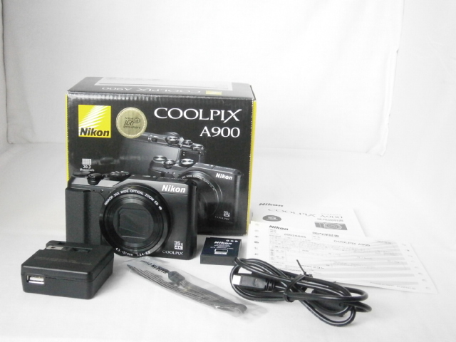 ☆美品☆ Nikon ニコン COOLPIX クールピクス A900 ブラック 付属品完備