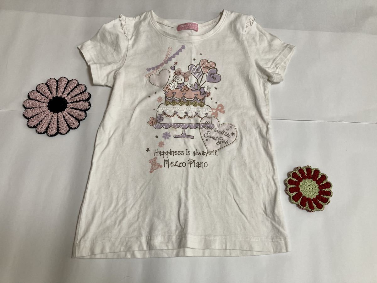 メゾピアノ　半袖Tシャツ サイズM 150センチ　トップス　キッズ　ジュニア　女の子　女子　mezzo piano_画像1